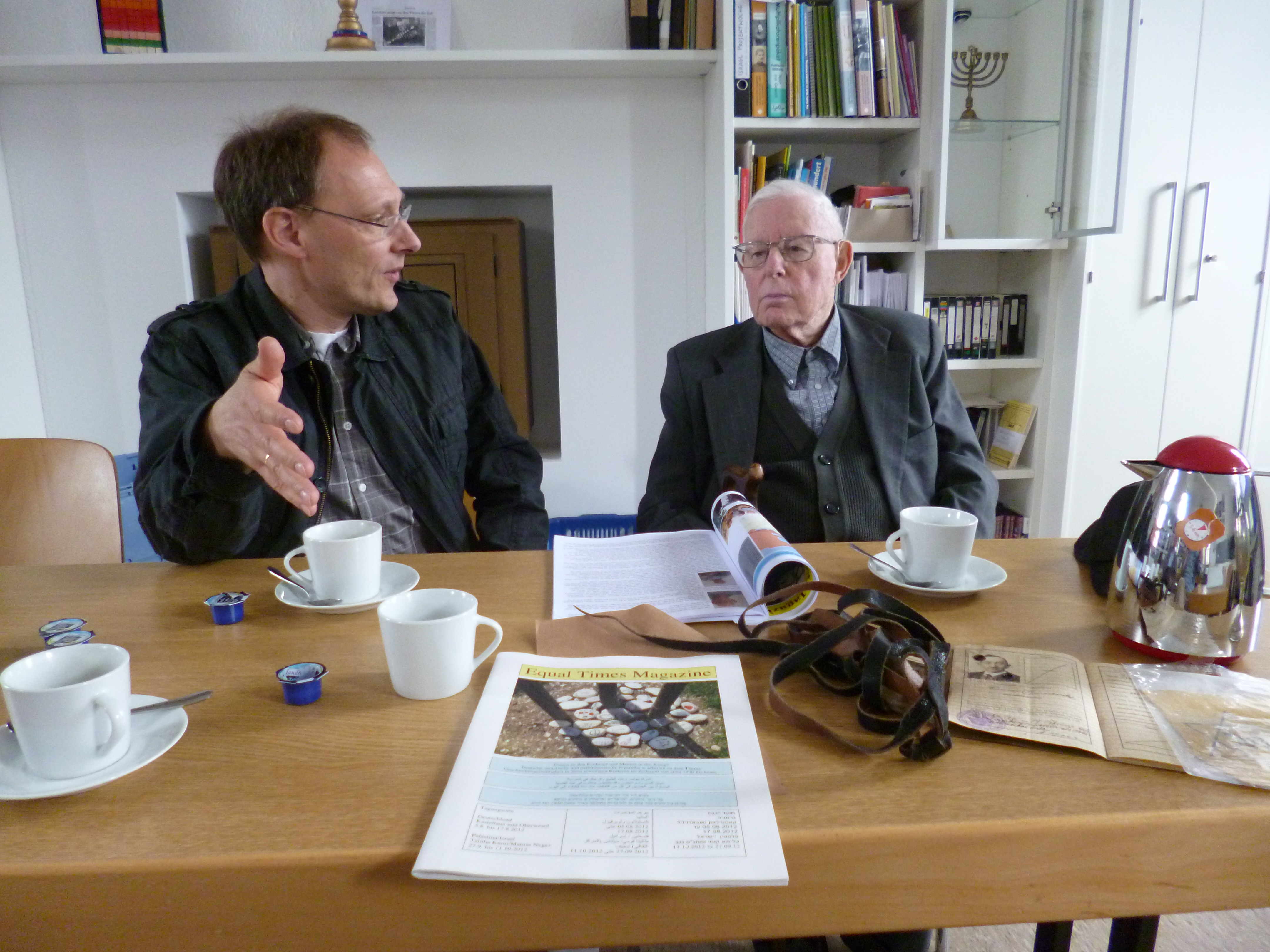 Andreas Duhrmann und Heinz Hesdörffer im Gespräch im Studienzentrum