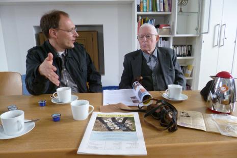 Andreas Duhrmann und Heinz Hesdörffer im Gespräch im Studienzentrum